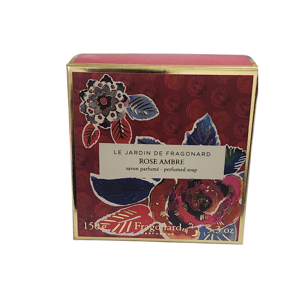 Fragonard Rose Ambre Perfumed Soap 150g Le Jardin de Fragonard Made France NEW